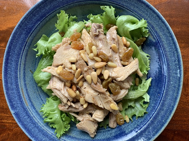 Warm turkey salad with sweet and sour dressing - MELISSA PASANEN ©️ SEVEN DAYS