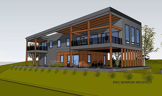 Passive house design and drawing by Eric Morrow - COURTESY OF ERIC MORROW