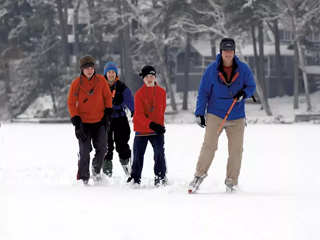 Ice skaters on the lake - FILE: JEB WALLACE-BRODEUR