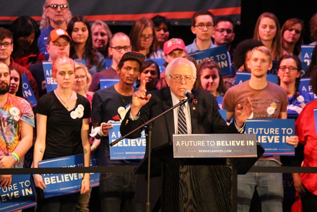Sen. Bernie Sanders Friday in Columbia, S.C. - PAUL HEINTZ