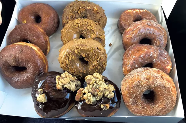 A dozen doughnuts from Hangry the Donut Bar - COURTESY OF HANGRY THE DONUT BAR