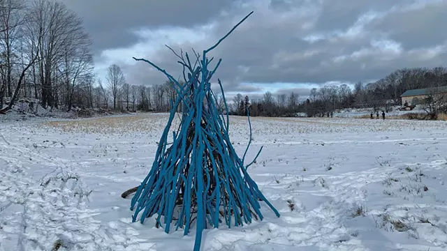 "Blue Bonfire" by HCA Scene Shop - COURTESY OF AMY LILLY