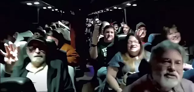Vermont Trump supporters who traveled by bus last week to Washington, D.C. - SCREENSHOT