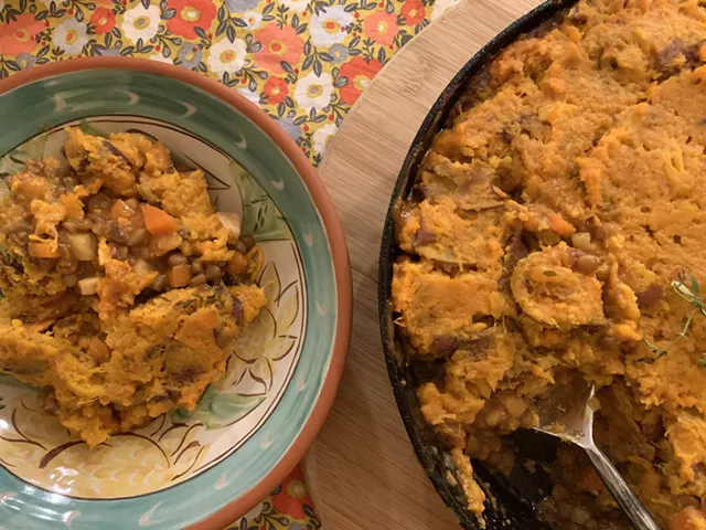 Mushroom-Lentil Not-Shepherd's Pie - MELISSA PASANEN ©️ SEVEN DAYS