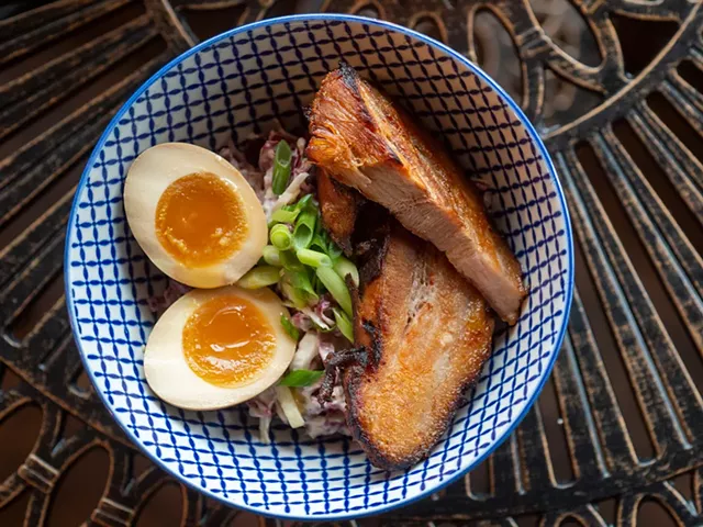 Eggs n' Bacon appetizer at Stoke Ramen - JEB WALLACE-BRODEUR