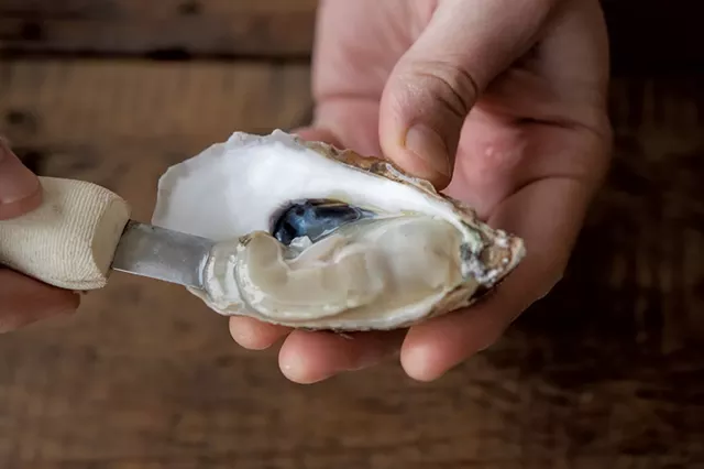 Wellfleet oysters at Caspian Oyster Depot - CALEB KENNA