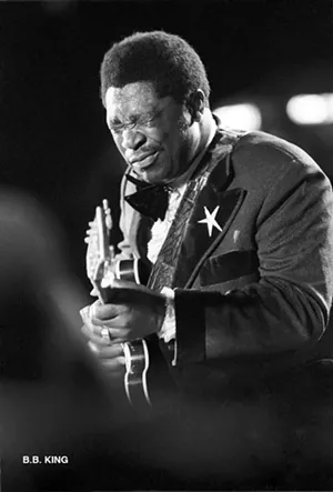 B.B. King, June 17, 1973, at Tampa Stadium - COURTESY OF RICK NORCROSS