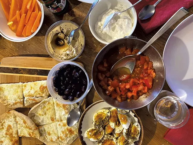 Turkish breakfast for dinner - COURTESY CARA CHIGAZOLA TOBIN