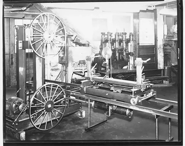 The school's machine shop, circa 1951 - COURTESY OF UNIVERSITY OF VERMONT SPECIAL COLLECTIONS