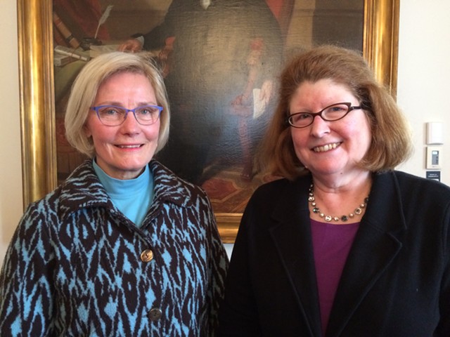 Helen Riehle (left) will replace Sen. Diane Snelling (right), who was appointed Tuesday as chair of the state Natural Resources Board. - NANCY REMSEN
