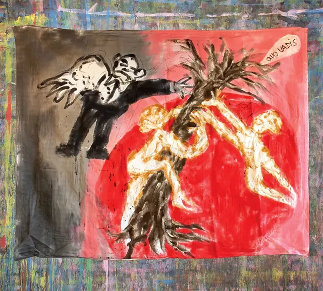 "Quo Vadis" painting by Peter Schumann - COURTESY
