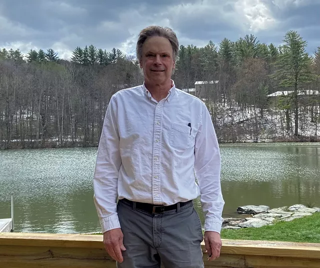 Jack Pickett by the pond at Big Fish - COURTESY OF JACK PICKETT