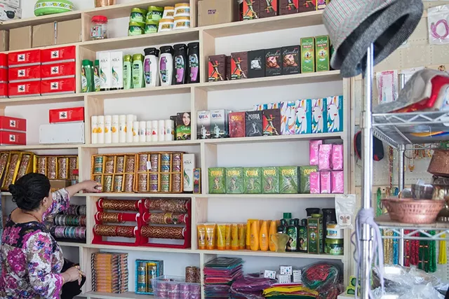 Inside Burlington's Deepa Clothing Store - JAMES BUCK