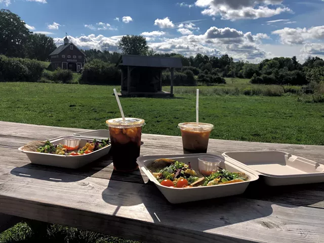 Breakfast tacos and coffee from Blank Page Café - JORDAN BARRY ©️ SEVEN DAYS