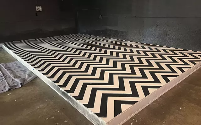 The "Twin Peaks"-inspired stage at Alfie's Wild Ride - COURTESY OF CHRIS OLEKS