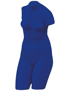 "V&eacute;nus Bleue" by Yves Klein - COURTESY OF THE ARTIST AND HALL ART FOUNDATION