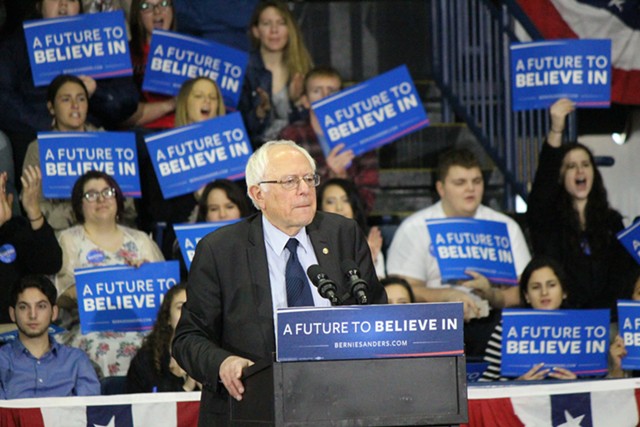 Sen. Bernie Sanders last month in Ohio - FILE: PAUL HEINTZ