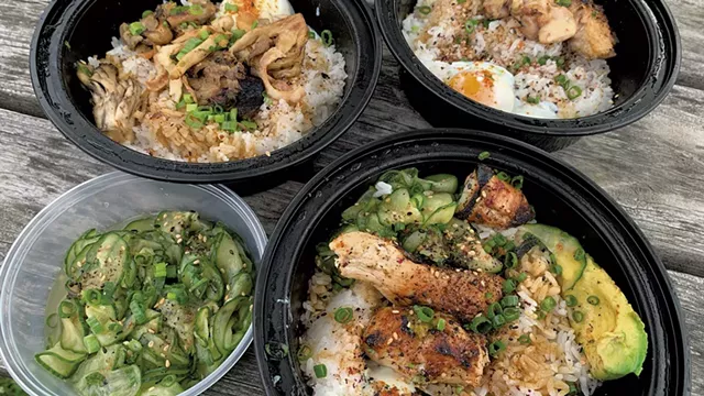 Dinner from Kitsune - SALLY POLLAK ©️ SEVEN DAYS
