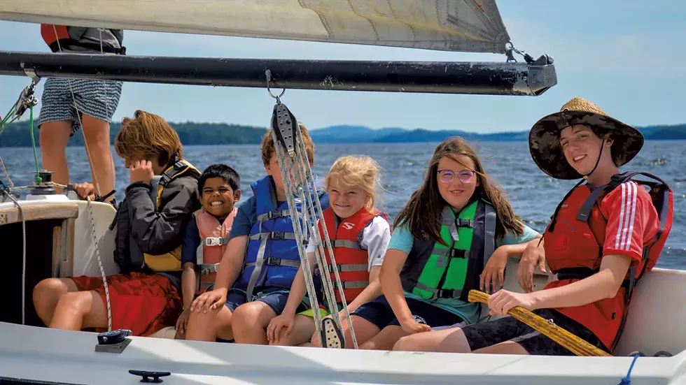 Kids learning to sail at the Lake Champlain Community Sailing Center - COURTESY OF JAKE SHAEFER