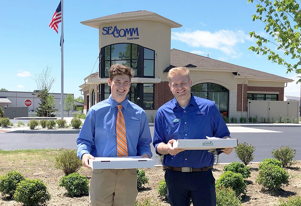SeaComm surprises local businesses with pizza from Mimmo's - COURTESY IMAGE