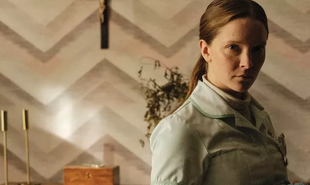 KEEPING THE FAITH Clark plays a young nurse convinced that God has a special plan for her in Glass' impressive debut. - COURTESY OF A24