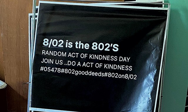 Lawn signs for 802 Good Deeds Day - COURTESY OF BRIAN DEMPSEY
