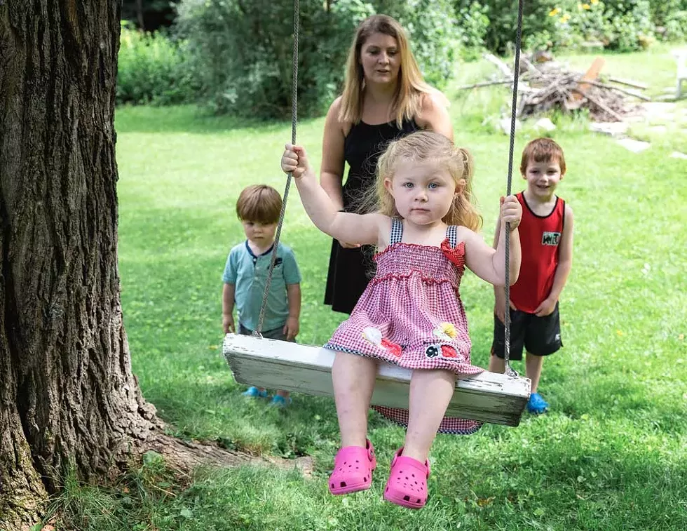 Stacy with her kids: Christopher, Olivia and Carter - JL DAMON