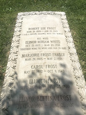 Robert Frost's grave in Old Bennington - SALLY POLLAK