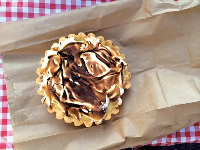 Rhubarb tart from Jam Bakery - JULIA CLANCY