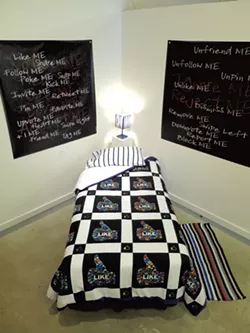 "Comforter" (center), with "Notice Me" (left) and"Ignore Me" (right) - MATTHEW THORSEN