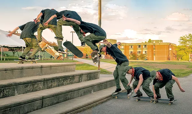 Colin Hale doing a nollie backside heelflip - COURTESY OF SHAUN MACHIA