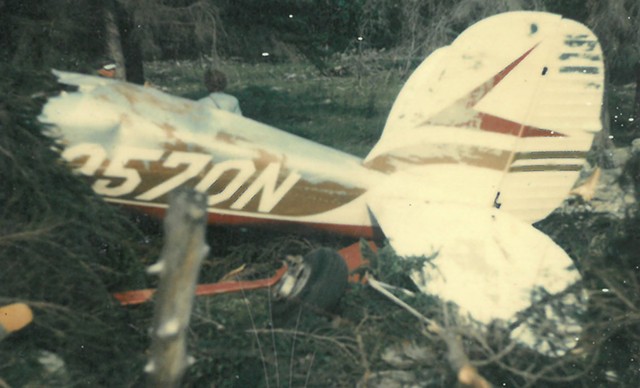 Wreckage from the 1979 plane crash in Hinesburg - COURTESY OF PHIL GIANELLI