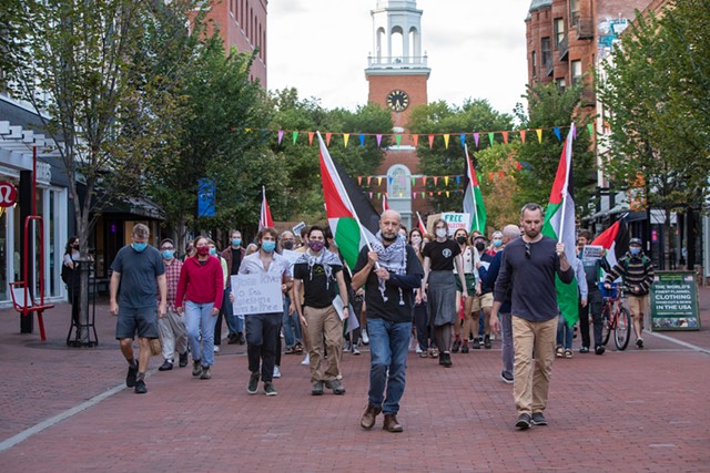 Justice for Palestine activists marched on Church Street - LUKE AWTRY