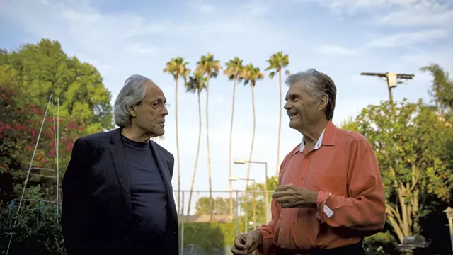 Robert Klein (left) with Fred Willard, from "Robert Klein Still Can't Stop His Leg" - COURTESY OF ADIRONDACK FILM SOCIETY