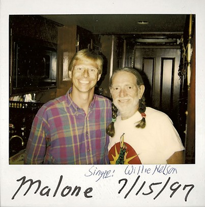 Tom Messner with Willie Nelson - COURTESY