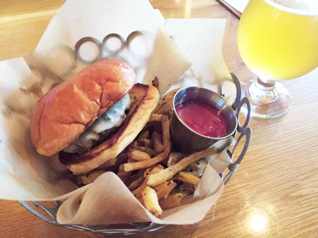 Mule Bar's $8 cheeseburger - HANNAH PALMER EGAN