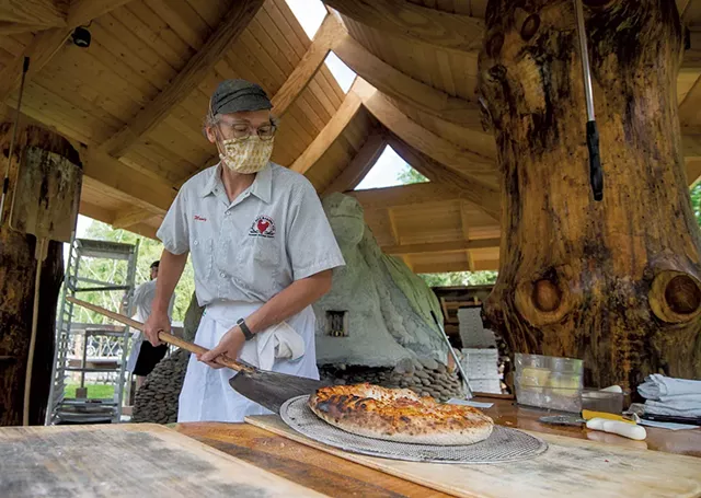 Randy George making pizza at Red Hen Baking - FILE: JEB WALLACE-BRODEUR