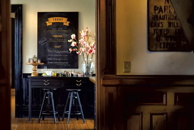 Menu and forecast, dining area - COURTESY OF MADE INN VERMONT