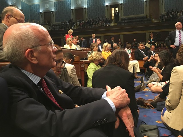 Congressman Peter Welch takes part in a sit-in Wednesday on the House floor. - COURTESY: OFFICE OF CONGRESSMAN PETER WELCH