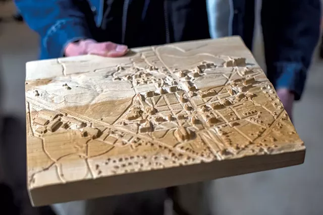 A model of MIddlebury College by Treeline Terrains - CALEB KENNA
