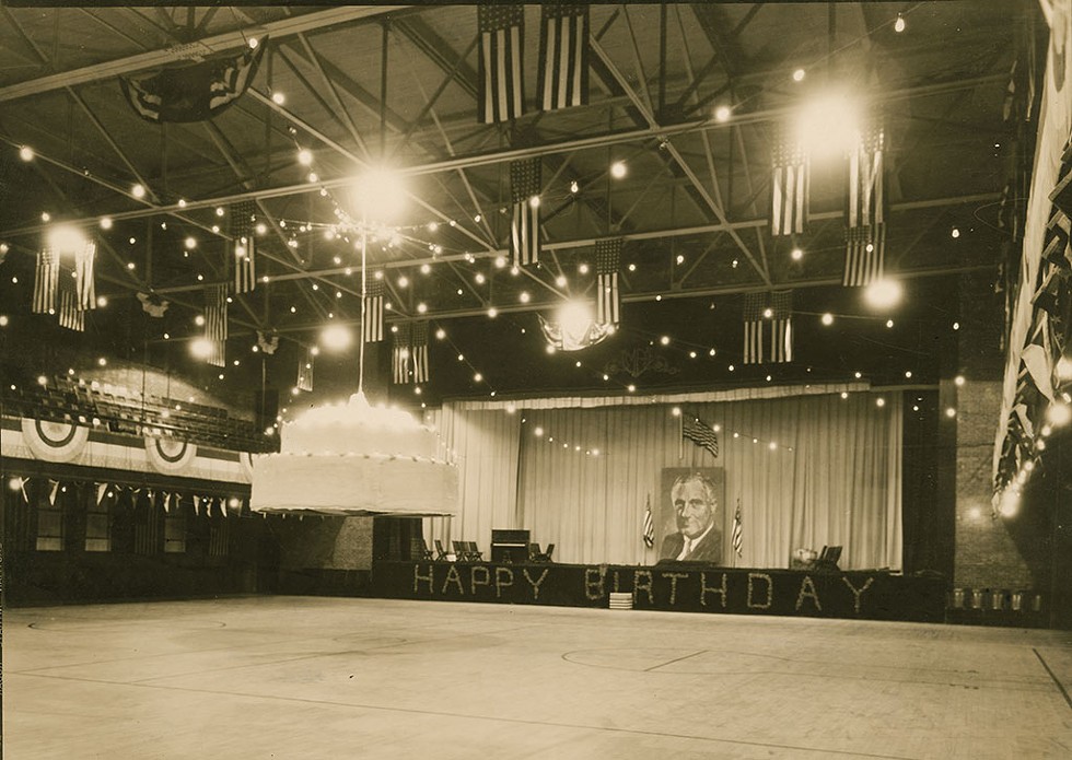 A view of the stage from the 1930s or '40s - COURTESY OF LOUIS L. MCALLISTER/UVM SPECIAL COLLECTIONS