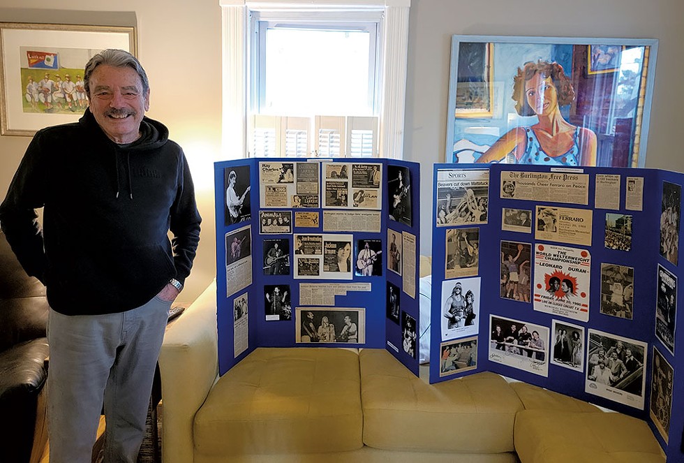 Alan Abair with some of his memorabilia - CHRIS FARNSWORTH ©️ SEVEN DAYS