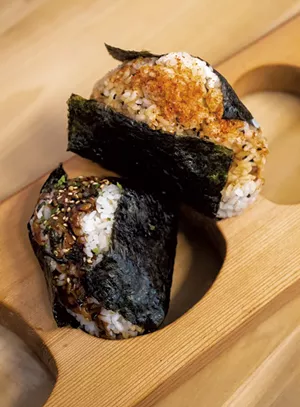 Pork and spicy tuna rice balls - JEB WALLACE-BRODEUR