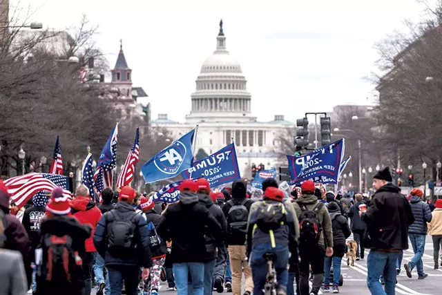 Trump supporters marching to the U.S. Capitol on January 6 - © DREAMSTIME/BGROCKER
