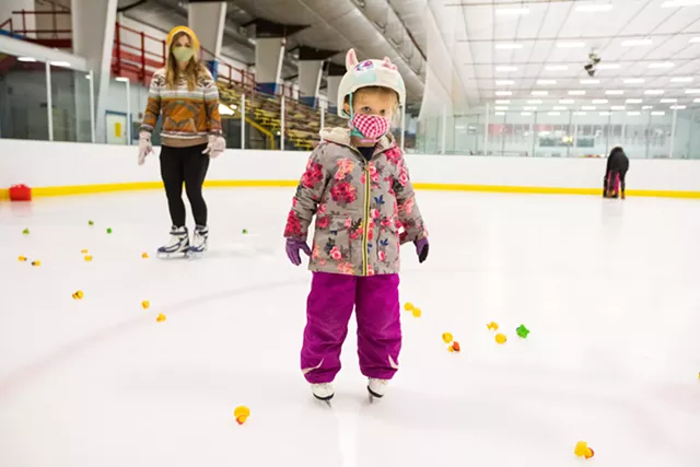 Caroline McGrath, 3.5, of Jericho regularly attends Itty Bitty with her mom, Julia. - CAT CUTILLO