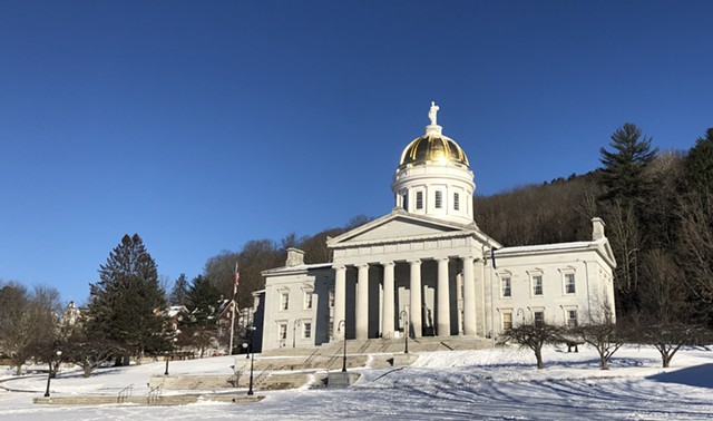 The Vermont Statehouse - ANNE WALLACE ALLEN ©️ SEVEN DAYS