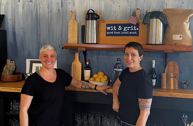 Wit &amp; grit. co-owners Hannah Arias (left) and Ericka Grygowski - COURTESY