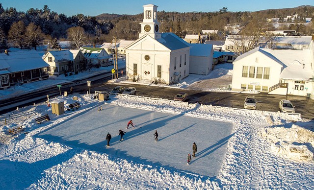 The community ice rink in Cabot - JEB WALLACE-BRODEUR