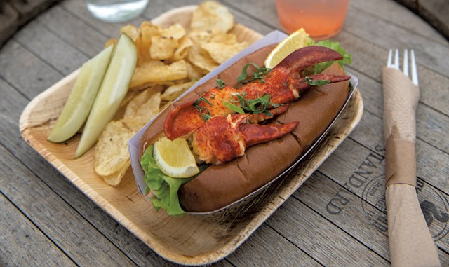 A seasonal lobster roll at Farmers & Foragers Dockside - FILE: DARIA BISHOP
