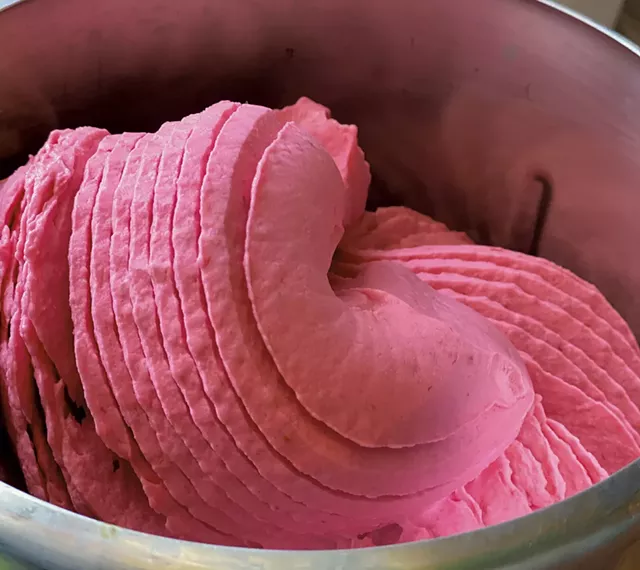 Shy Guy Gelato's raspberry sorbet - COURTESY